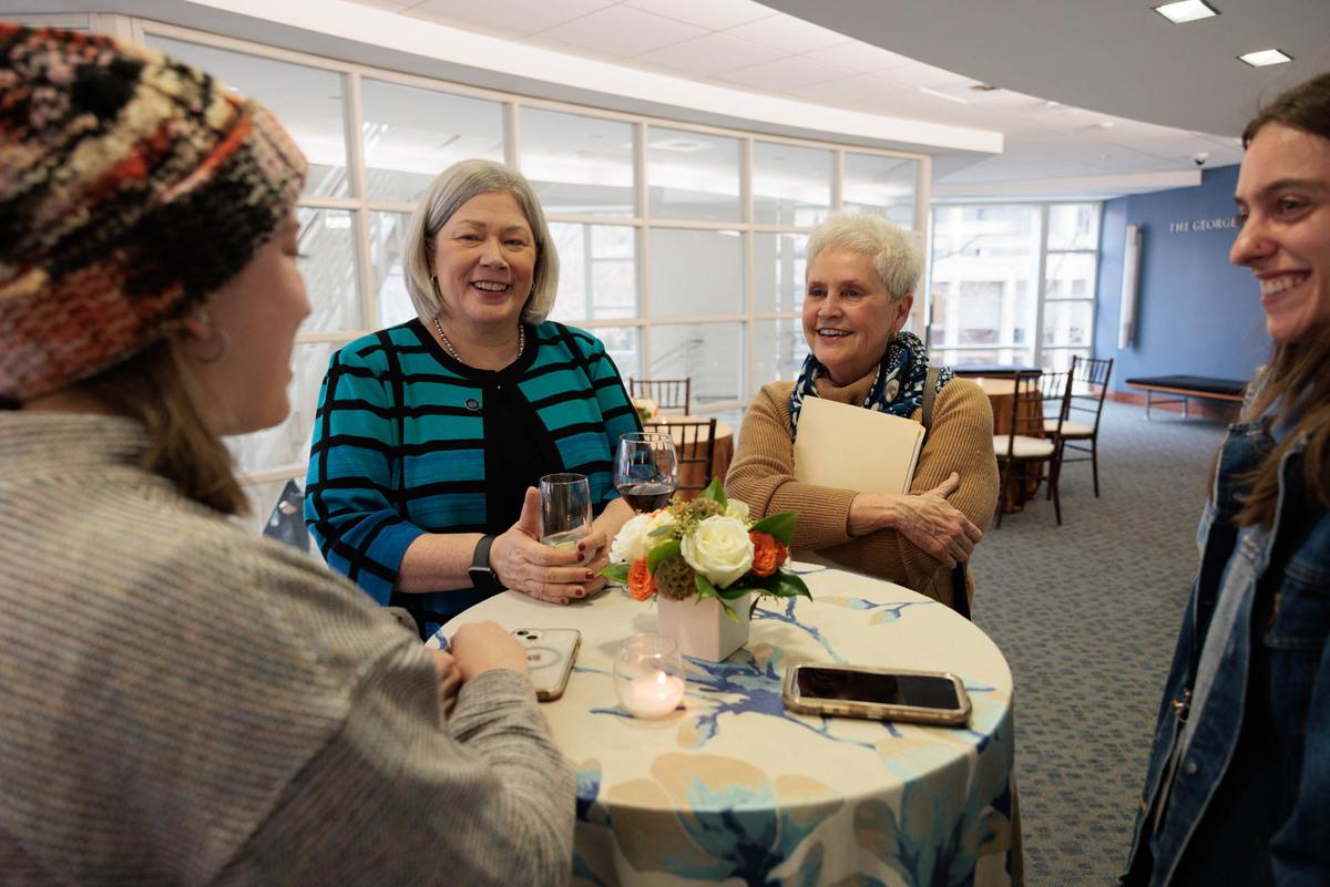 President Granberg Welcome Reception President Granberg, and her wife Sonya, interact with GW community members