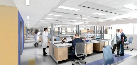 drawing of the new inside lab