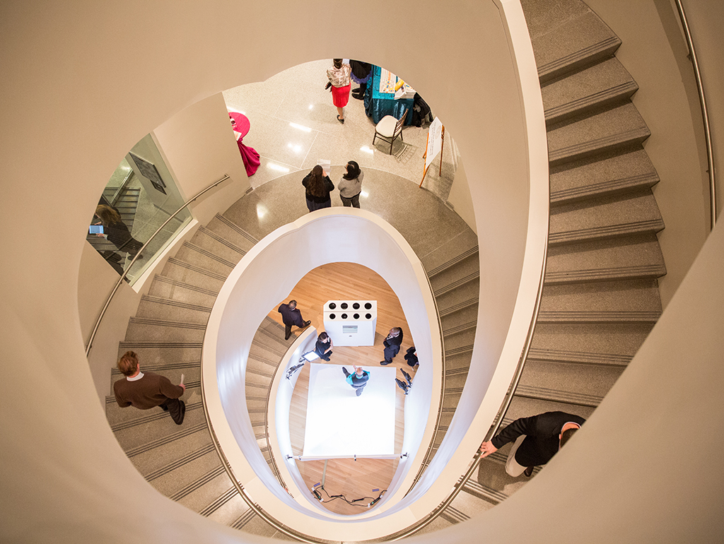 textile museum stairs