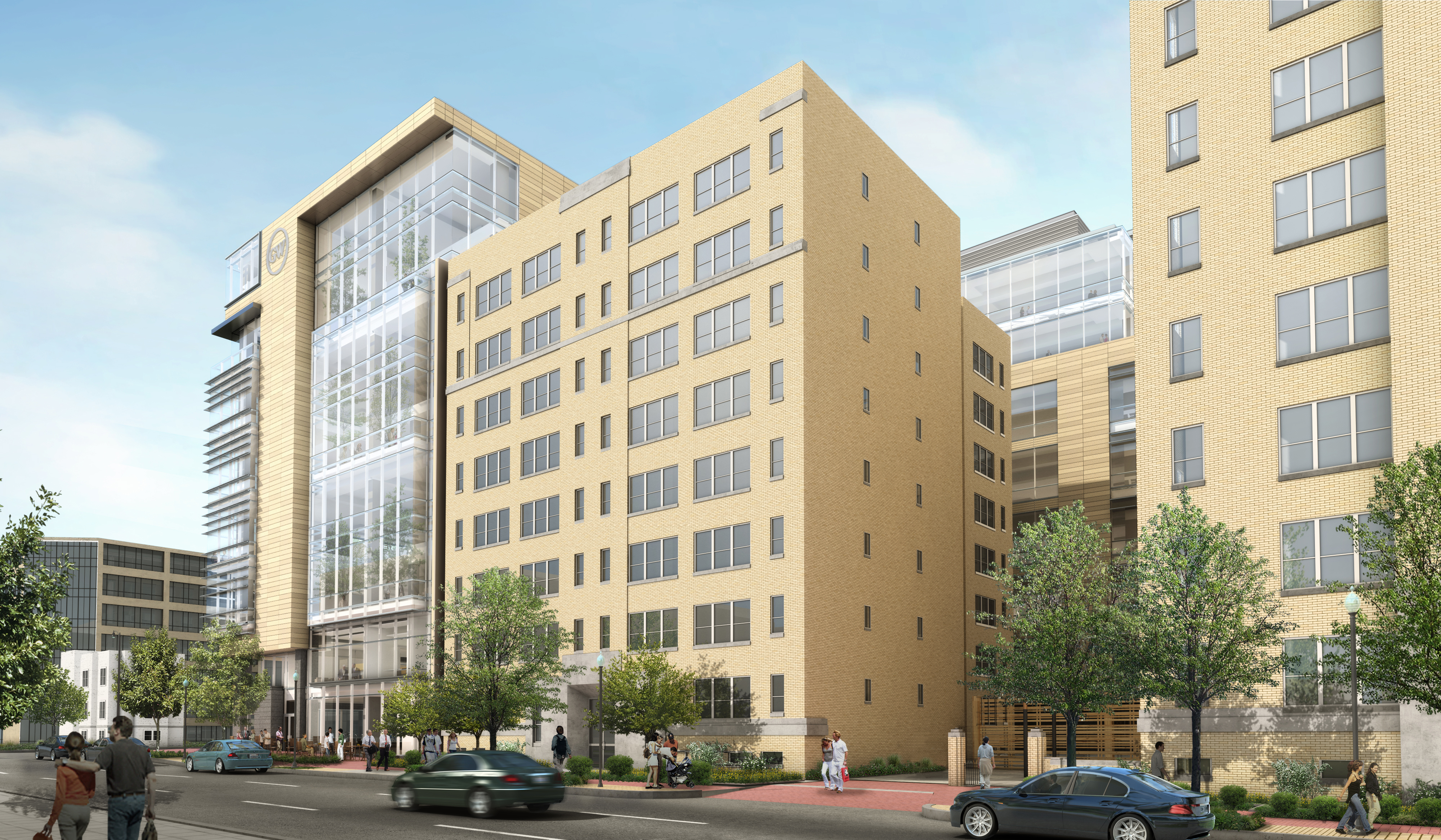 Drawing of SEH Eye Street Pocket Park View