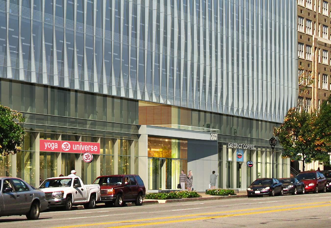 View of business part of site on the ground floor