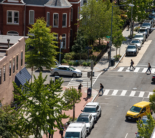 View of campus off of Duques roof