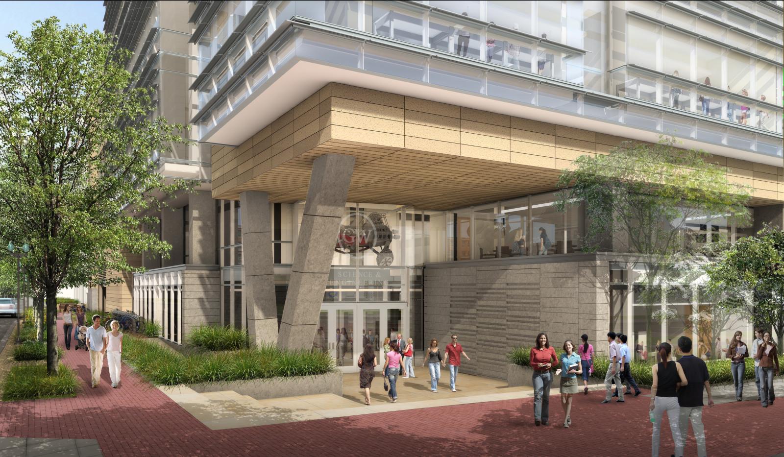 Drawing of SEH 22nd and H Street Entrance