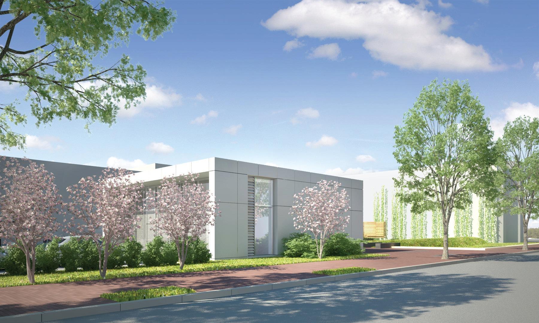 Drawing of the G Street side of the finished project