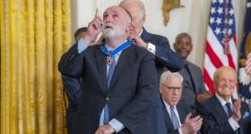 Jose Andres receiving Presidential Medal of Freedom